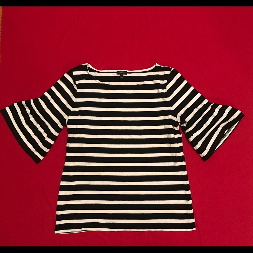 Talbots Short Bell Sleeve Top